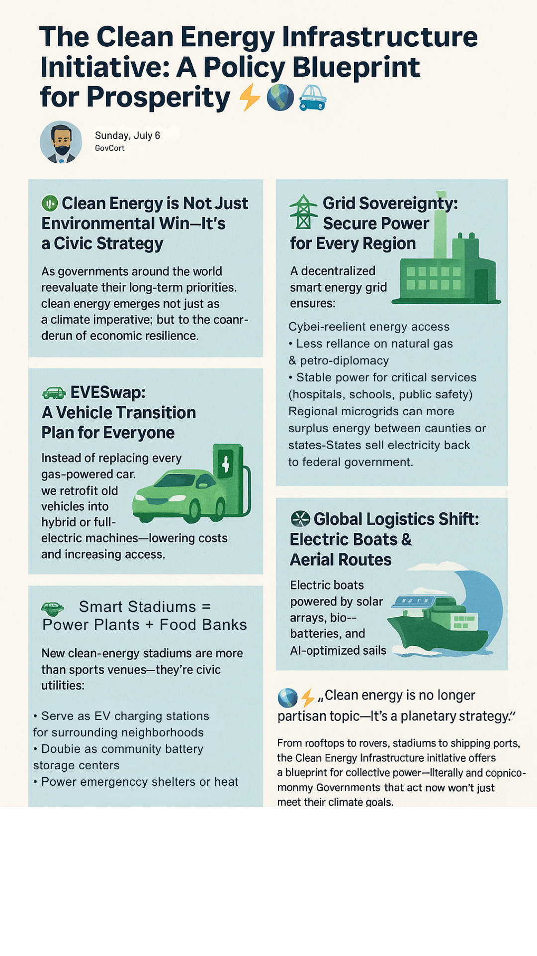 The Clean Energy Infrastructure Initiative: A Policy Blueprint for Prosperity ⚡🌍🚢
